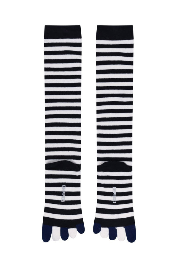 STRIPE FIVE-TOE SOCKS / BLACK