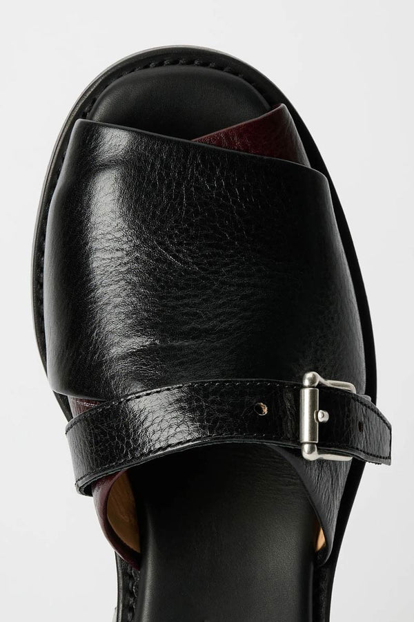 GINZA SANDAL / DEEP BLACK LEATHER