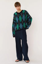 画像をギャラリービューアに読み込む, GYLE SWEATER / BLUE AND GREEN