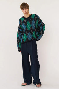 GYLE SWEATER / BLUE AND GREEN