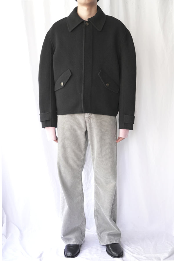 RELAXED WOOL JACKET / BLACK