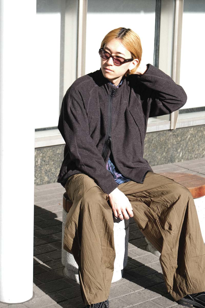 “BIG” COAT &amp; LINER FLEECE JACKET / NAVY/GRAY