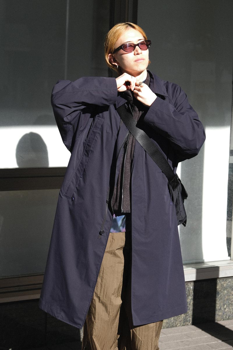 “BIG” COAT &amp; LINER FLEECE JACKET / NAVY/GRAY