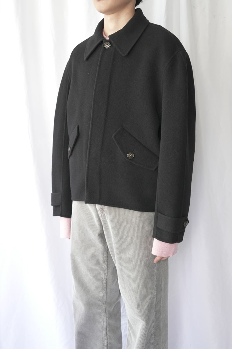 RELAXED WOOL JACKET / BLACK