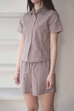 画像をギャラリービューアに読み込む, MARY TOP / BROWN GINGHAM
