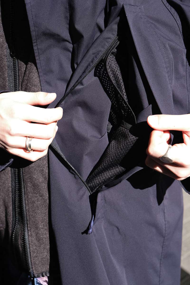 “BIG” COAT &amp; LINER FLEECE JACKET / NAVY/GRAY