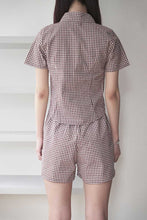 画像をギャラリービューアに読み込む, MARY TOP / BROWN GINGHAM