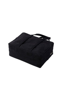 WASHED CANVAS BOSTON BAG (S) / BLACK