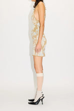 Load image into Gallery viewer, SLIP DRESS / YELLOW WALLPAPER JAQUARD