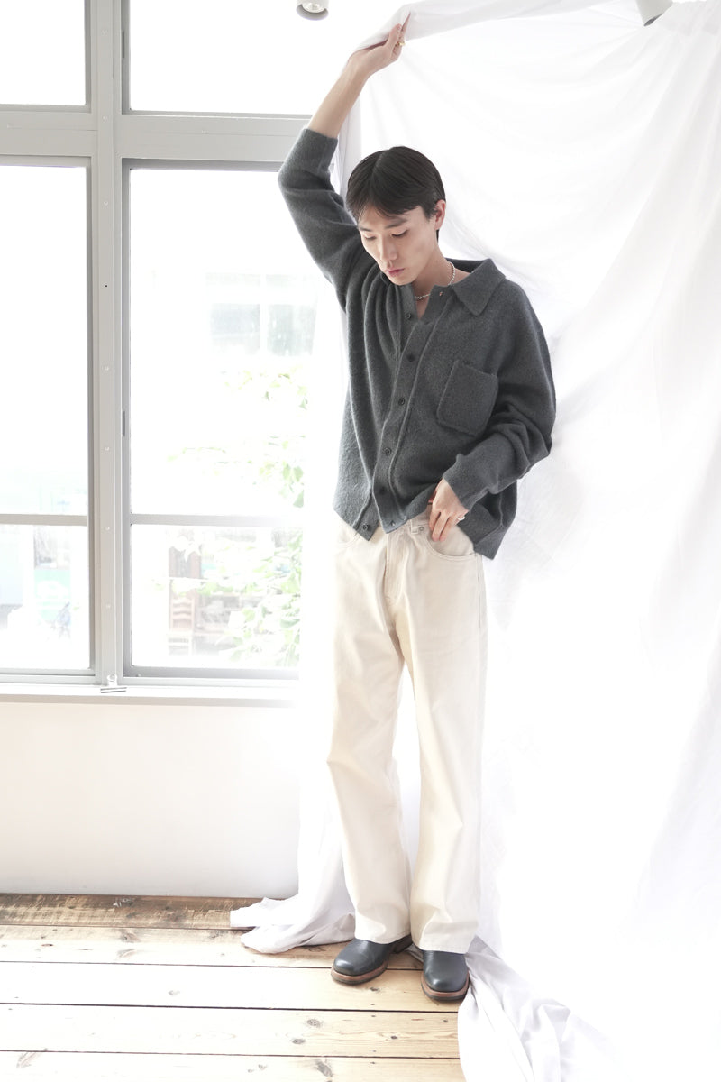 SLIM ZIP LONGSLEEVE / OBSIDIAN DEPYH WOOLCOSE RIDGE [Arriving Fall/Winter 2026]
