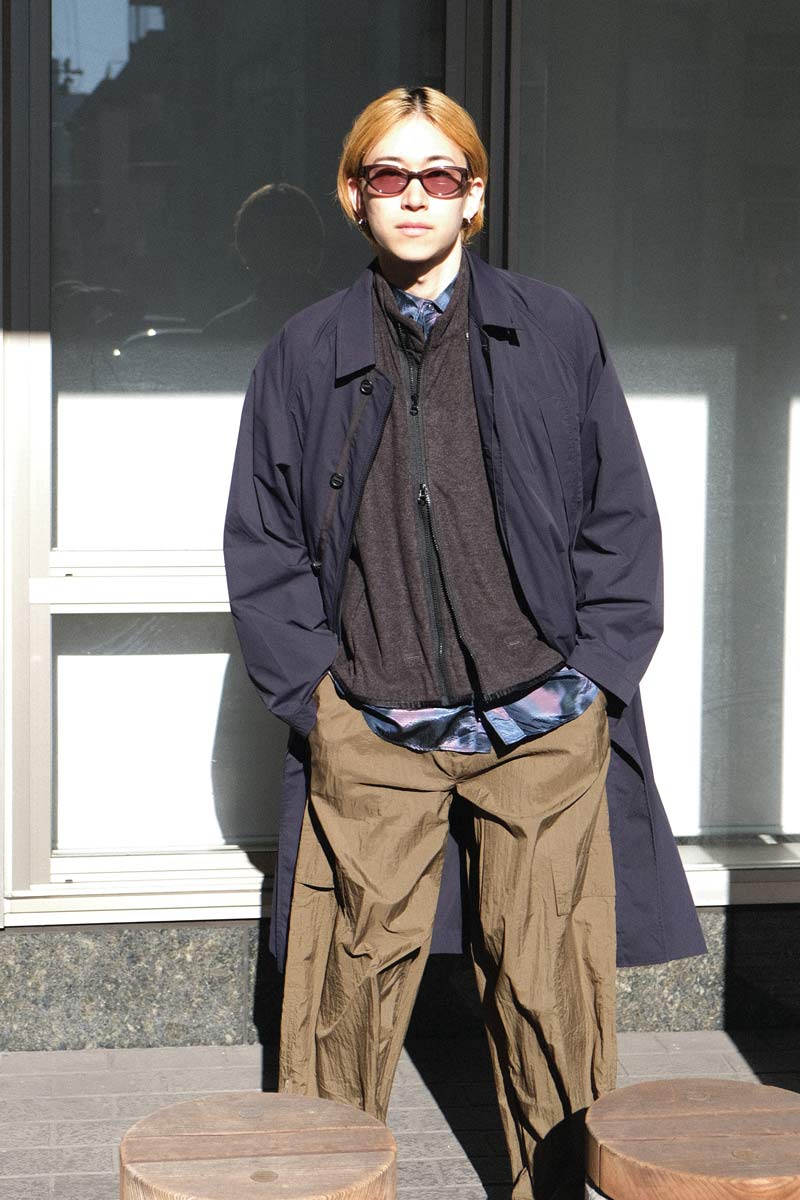 “BIG” COAT &amp; LINER FLEECE JACKET / NAVY/GRAY
