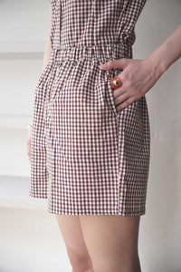 DAWSON SHORT / BROWN GINGHAM