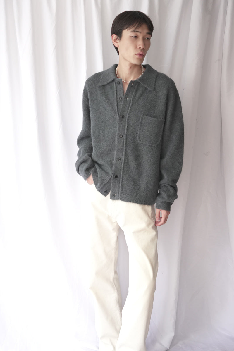 SLIM ZIP LONGSLEEVE / OBSIDIAN DEPYH WOOLCOSE RIDGE [Arriving Fall/Winter 2026]