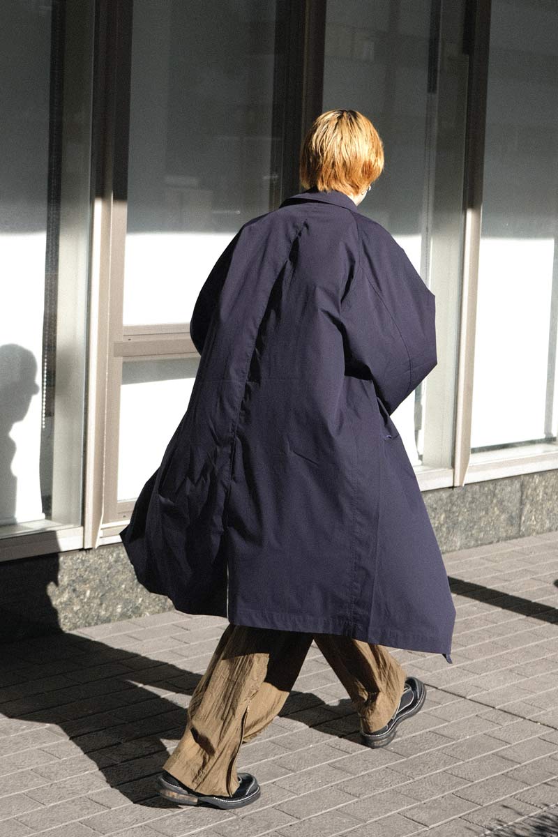 “BIG” COAT &amp; LINER FLEECE JACKET / NAVY/GRAY