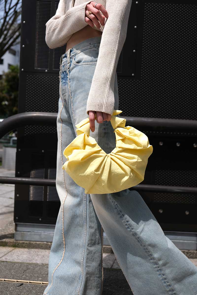 abronzeage♡kiku croissant bag A Bronze Age サテンKiku Croissant