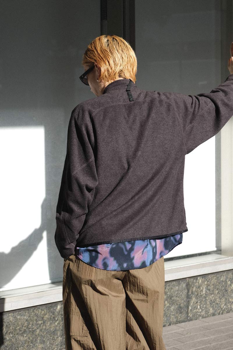 “BIG” COAT &amp; LINER FLEECE JACKET / NAVY/GRAY