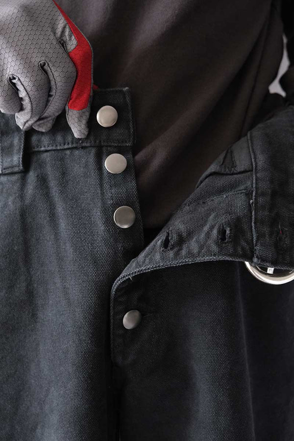 ASH CANVAS SHORTS / WASHED BLACK