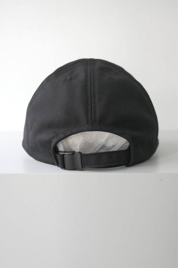 WASHABLE TWILL WIDE BRIM CAP / BLACK