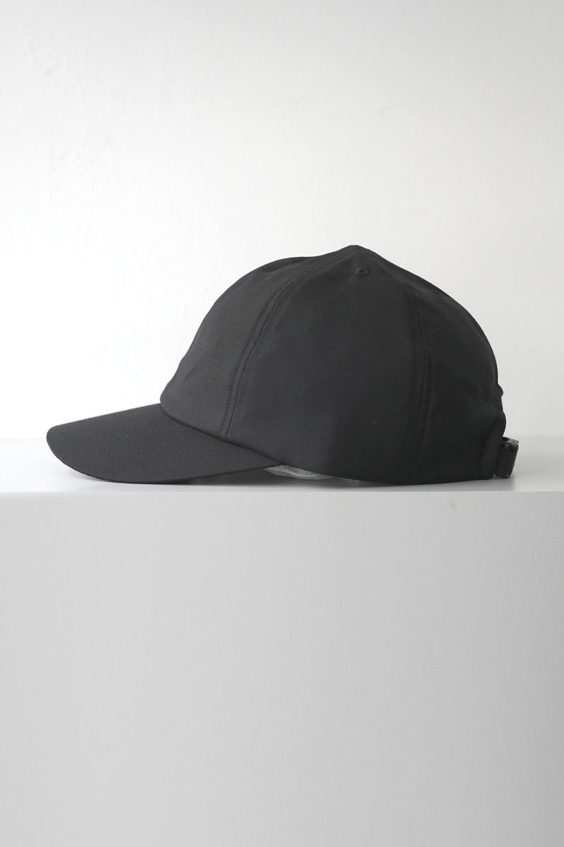 WASHABLE TWILL WIDE BRIM CAP / BLACK [Scheduled for 26AW arrival]