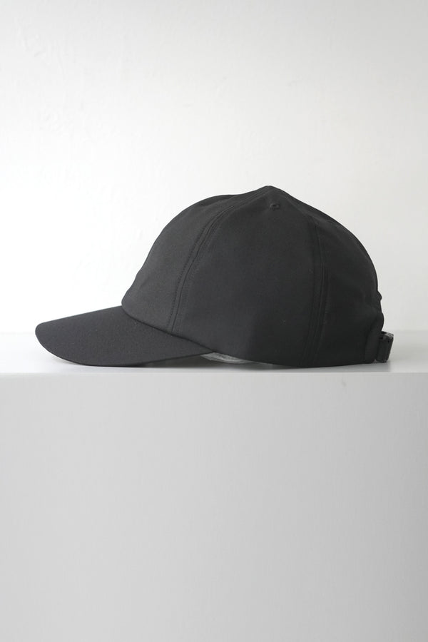 WASHABLE TWILL WIDE BRIM CAP / BLACK
