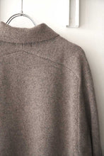 画像をギャラリービューアに読み込む, SADDLE SLEEVE POLO LAMS WOOL PALIN KNITTED / BROWN MELANGE