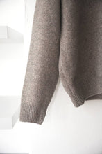 画像をギャラリービューアに読み込む, SADDLE SLEEVE POLO LAMS WOOL PALIN KNITTED / BROWN MELANGE