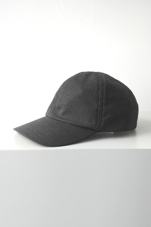 WASHABLE WOOL CAP / CHARCOAL