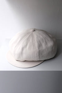 LINEN & WOOL CASQUETTE / LIGHT BEIGE