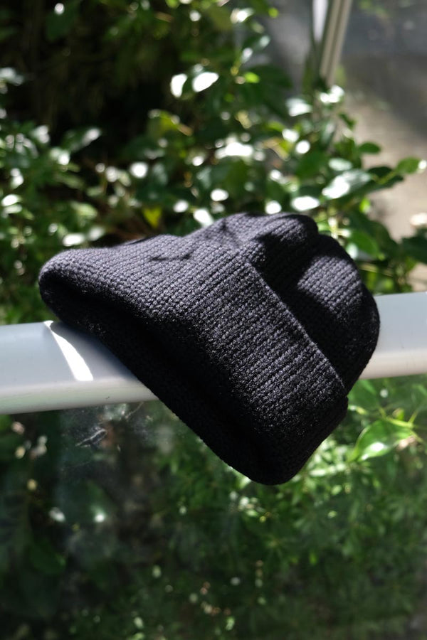 COTTON 3G STANDARD KNIT / BLACK 