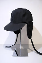 Load image into Gallery viewer, CLEAR TWILL EAR CAP1 / BLACK 