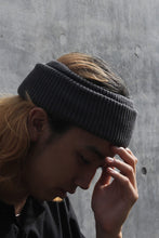 Load image into Gallery viewer, SILK FLAP HEADBAND &amp; NECK WARMER / CHARCOAL