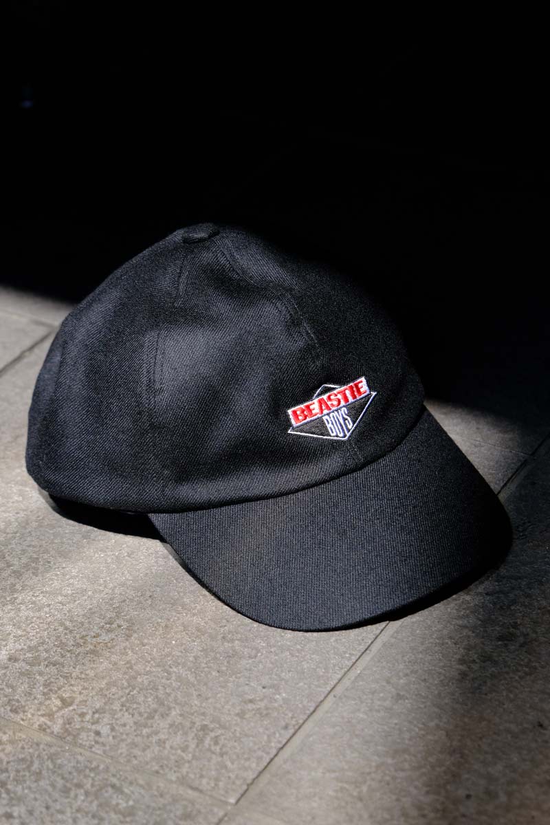 COMESANDGOES | BEASTIE BOYS CAP1 / BLACK ウールロゴキャップ – STOCK