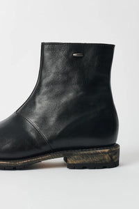 ENGINE BOOT / DEEP BLACK LEATHER