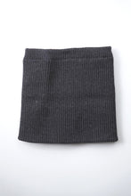 Load image into Gallery viewer, WOOL FLAP HEADBAND &amp; NECK WARMER / CHARCOAL
