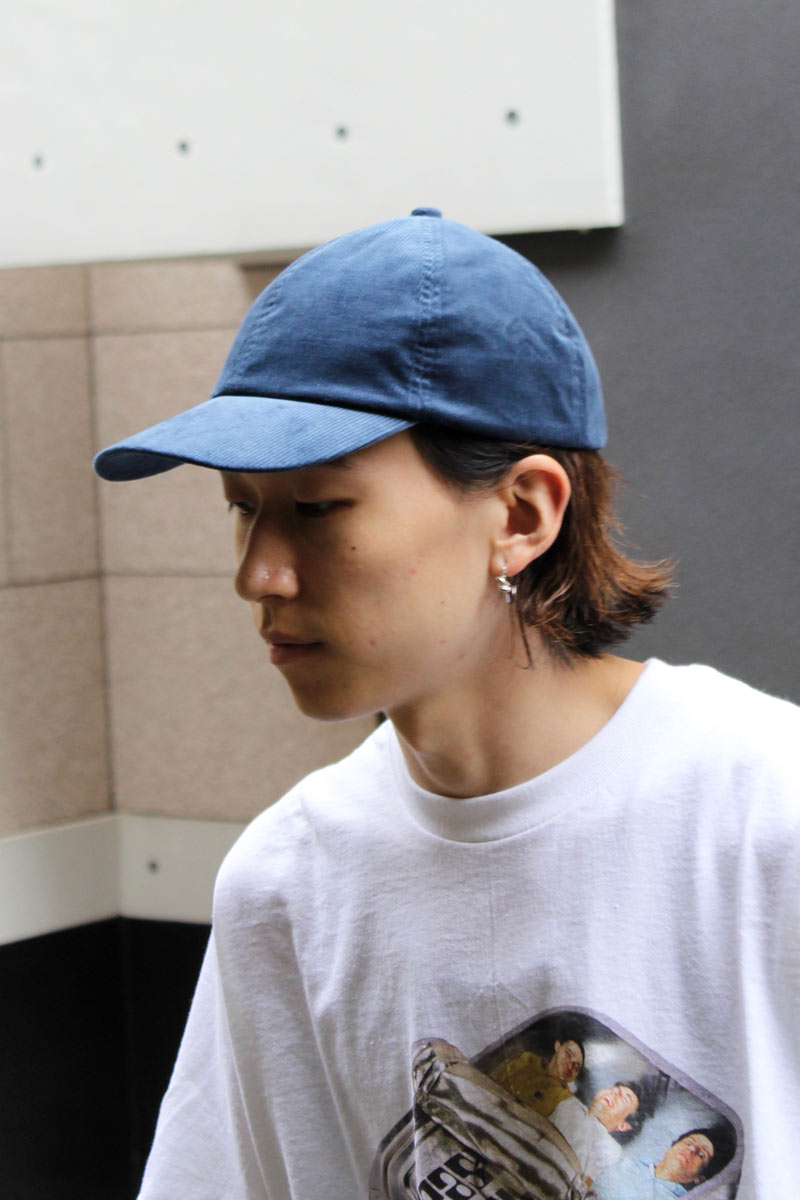 COMESANDGOES | CORDUROY CAP / BLUE コーデュロイ6パネルキャップ – STOCK