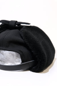 CLEAR TWILL EAR CAP1 / BLACK 