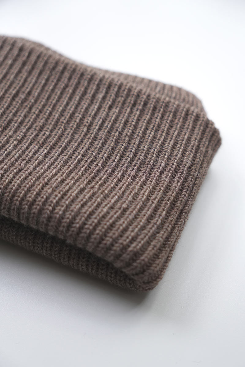 WOOL FLAP HEADBAND & NECK WARMER / BEIGE