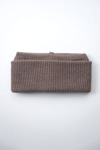 WOOL FLAP HEADBAND & NECK WARMER / BEIGE
