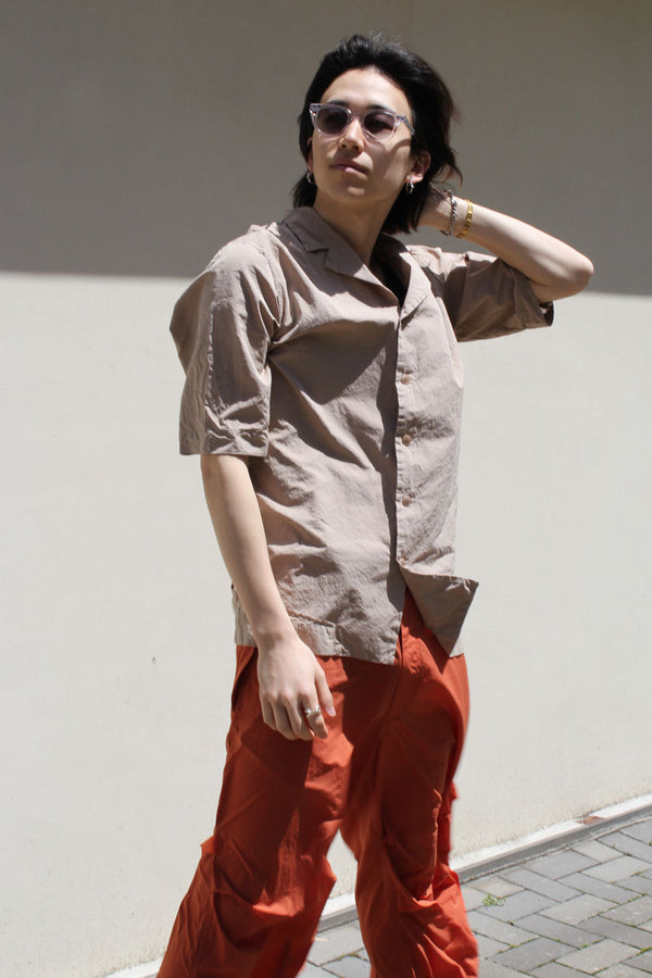 BOWLING SHIRT - PAPER COT / BEIGE [50%OFF]