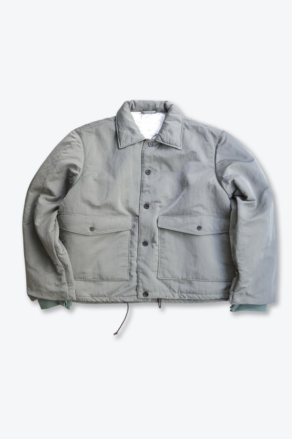 PUFFED SIMPLE JACKET - TECHNICAL NYLON / GREEN