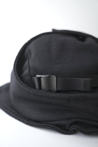 TECH WOOL ARMY EAR CAP / BLACK