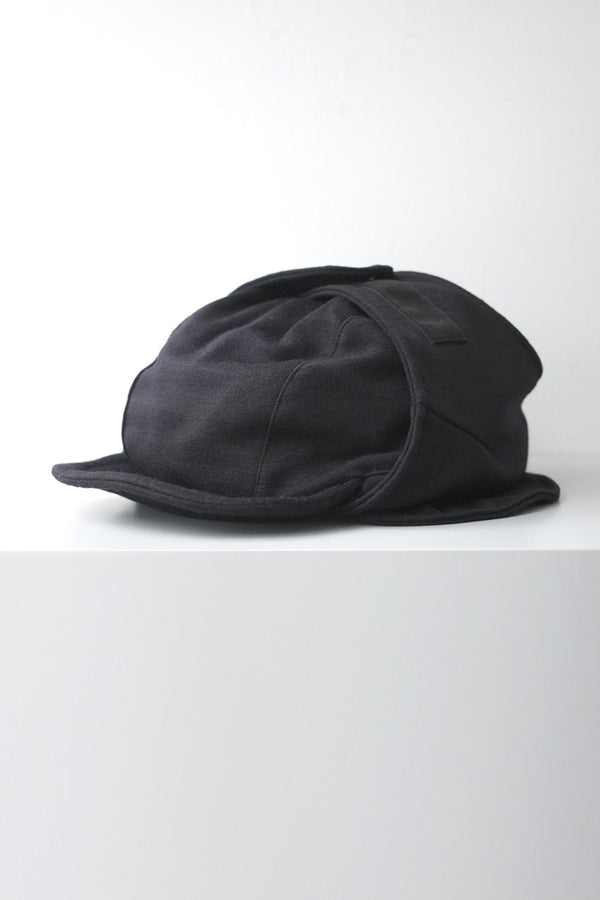 TECH WOOL ARMY EAR CAP / BLACK