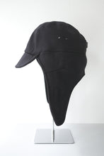 Load image into Gallery viewer, TECH WOOL ARMY EAR CAP / BLACK