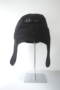 TECH WOOL ARMY EAR CAP / BLACK