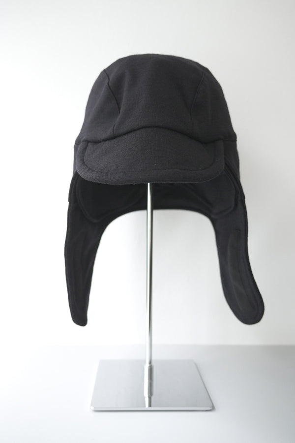 TECH WOOL ARMY EAR CAP / BLACK