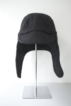 Load image into Gallery viewer, TECH WOOL ARMY EAR CAP / BLACK