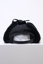 Load image into Gallery viewer, CLEAR TWILL EAR CAP1 / BLACK 