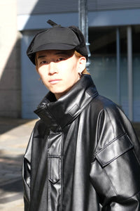 CLEAR TWILL EAR CAP1 / BLACK 