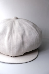 LINEN & WOOL CASQUETTE / LIGHT BEIGE