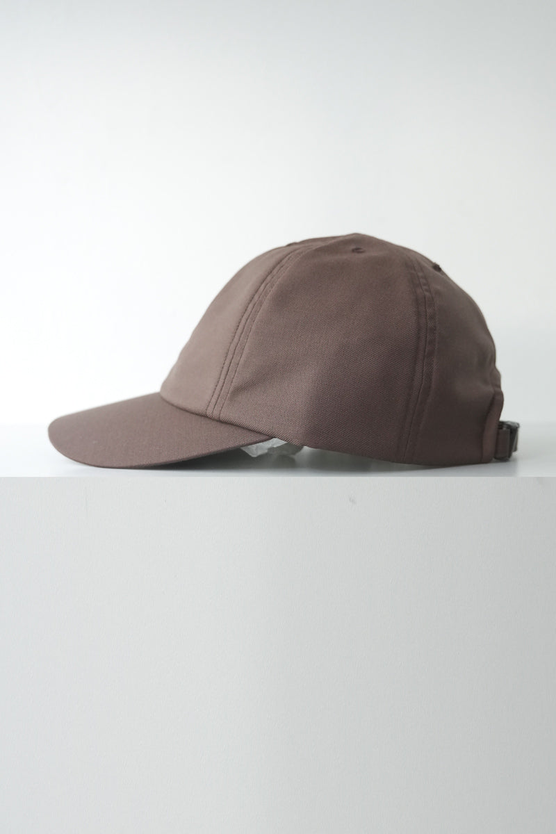 WASHABLE TWILL WIDE BRIM CAP / BEIGE [Scheduled for 26AW arrival]